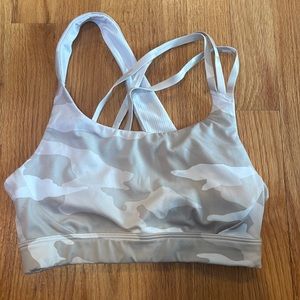 Athleta white camo sports bra